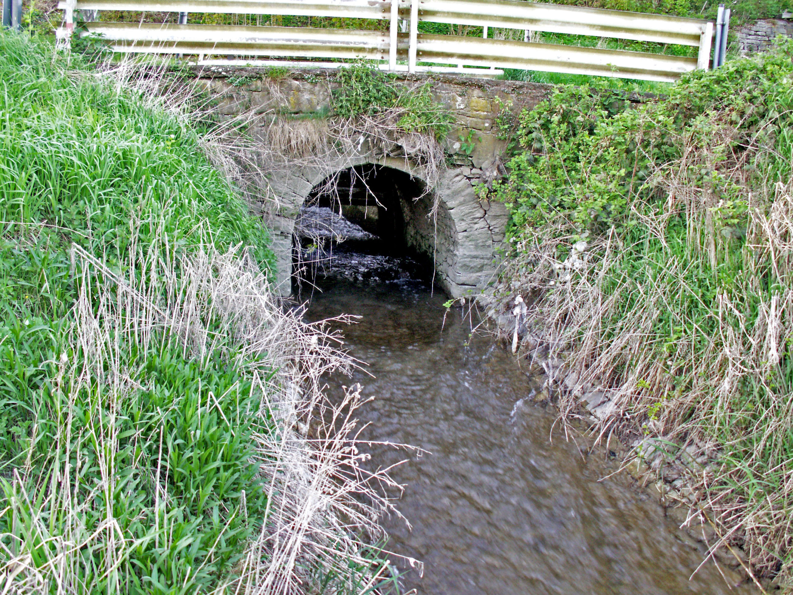 Heutige Mündung der Grube in die Weser © UIH Christ
